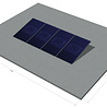 platdak montagemateriaal voor 4 zonnepanelen, zuid, portrait platdak montagemateriaal voor 4 zonnepanelen, zuid, portrait