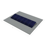 platdak montagemateriaal voor 6 zonnepanelen, zuid, portrait