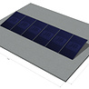 platdak montagemateriaal voor 6 zonnepanelen, zuid, portrait platdak montagemateriaal voor 6 zonnepanelen, zuid, portrait