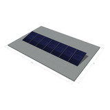 platdak montagemateriaal voor 7 zonnepanelen, zuid, portrait
