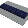 platdak montagemateriaal voor 7 zonnepanelen, zuid, portrait