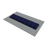 platdak montagemateriaal voor 8 zonnepanelen, zuid, portrait