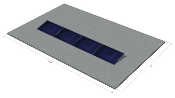 4 panelen, zuid, landscape 4 panelen, zuid, landscape