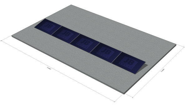 5 panelen, zuid, landscape