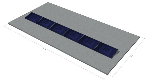 6 panelen, zuid, landscape