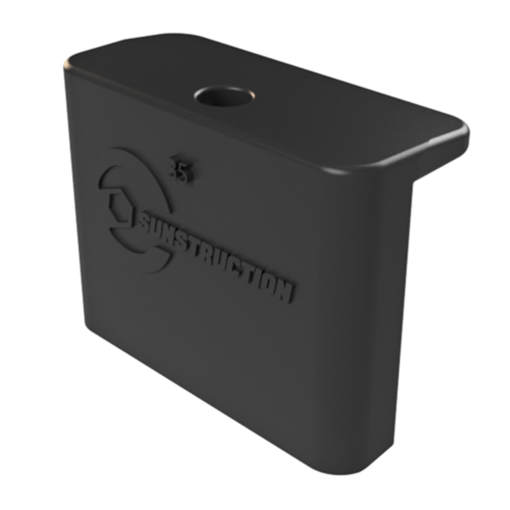 Sunstruction Eindklem zwart 35 mm