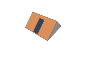 5 panelen, dakpan, landscape