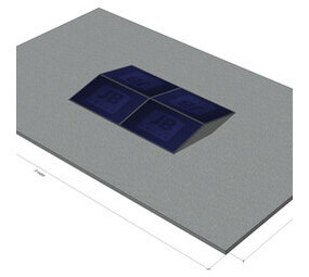 4 zonnepanelen, oost-west, 12 graden landscape XL