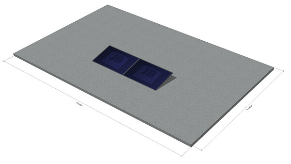 2 zonnepanelen XL, platdak, zuid, landscape, 12 graden 2 zonnepanelen XL, platdak, zuid, landscape, 12 graden