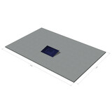 1 zonnepaneel XL, platdak, zuid, landscape, 12 graden