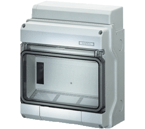 PV verdeler hoofdschakelaar +  2x 16a aardlek automaat  + wcd