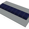 9 zonnepanelen, zuid, portrait, platdak 9 zonnepanelen, zuid, portrait, platdak