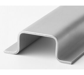 RVS omega profiel per meter RVS omega profiel per meter