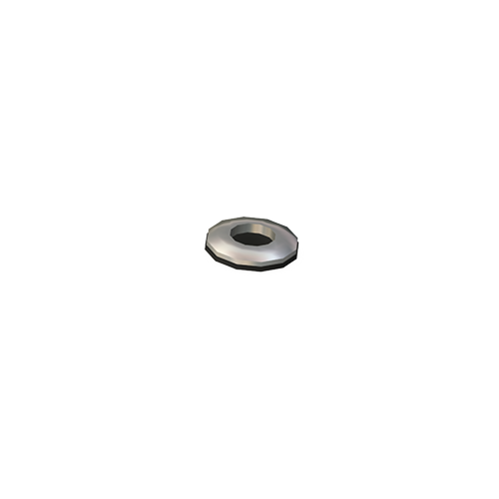 RVS stokeind m8x160 + neopreenring