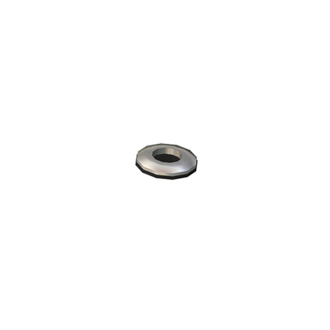 RVS stokeind m8x160 + neopreenring