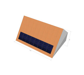 montagemateriaal voor 9 zonnepanelen, dakpan, portrait montagemateriaal voor 9 zonnepanelen, dakpan, portrait