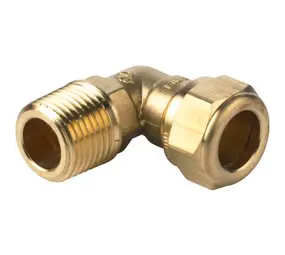 Puntstuk knie 28 mm knel x 1" buitendraad