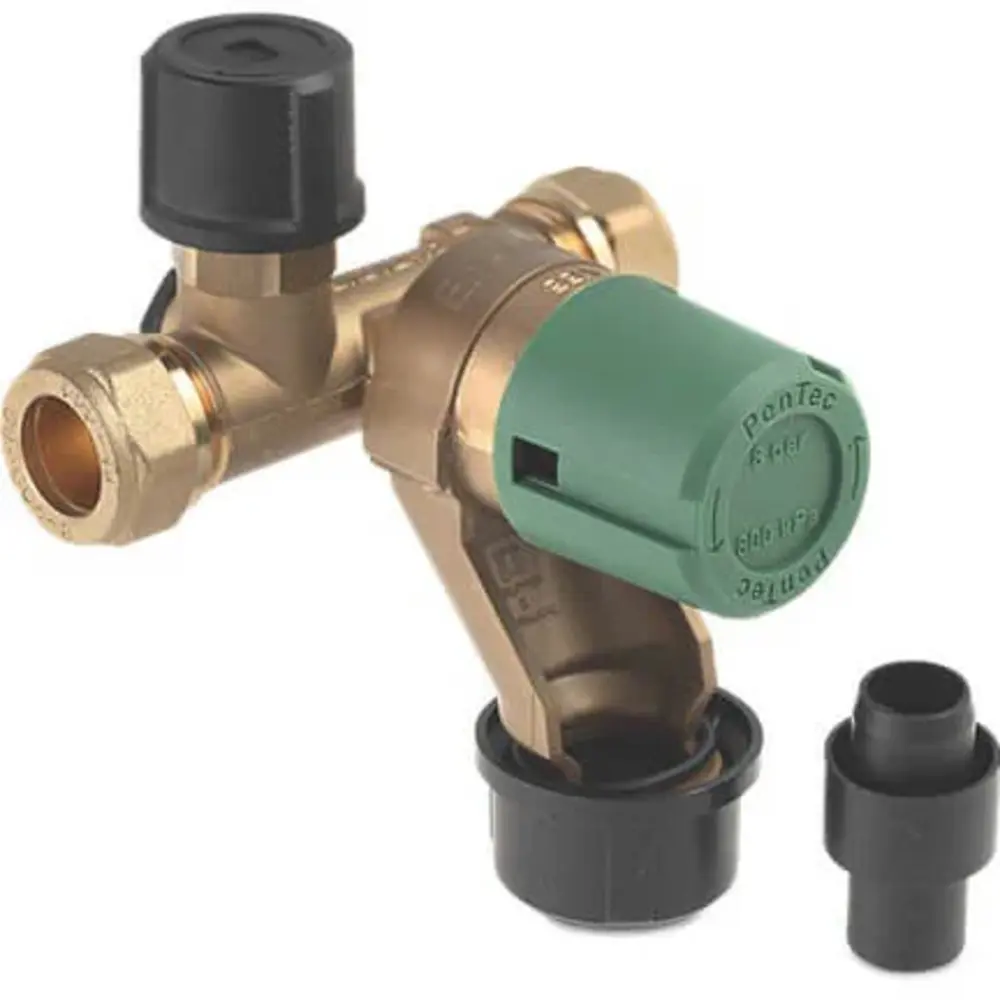 inlaatcombinatie 8 bar 15 mm 2x knel