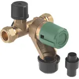 inlaatcombinatie 8 bar 15 mm 2x knel