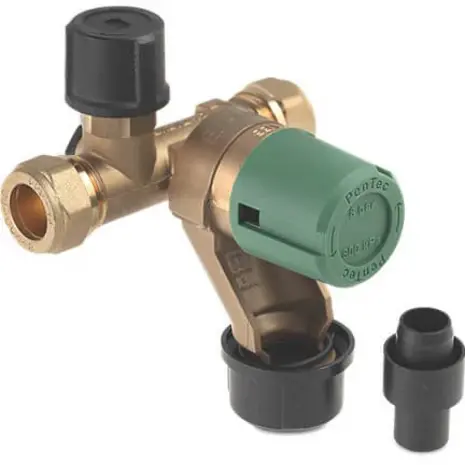 inlaatcombinatie 8 bar 15 mm 2x knel