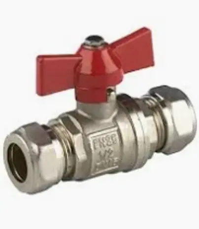 Kogelkraan 2x 28 mm knel