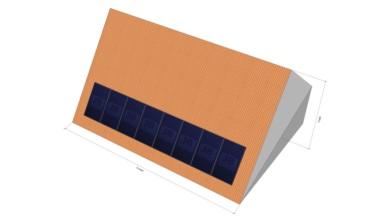 Sunstruction montagemateriaalpakket staaldak voor 10 zonnepanelen portrait