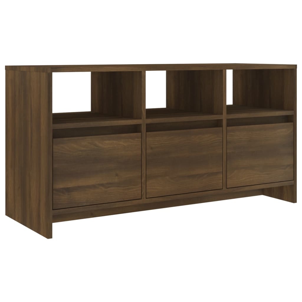 Tv-meubel 102x37,5x52,5 cm spaanplaat bruineikenkleurig