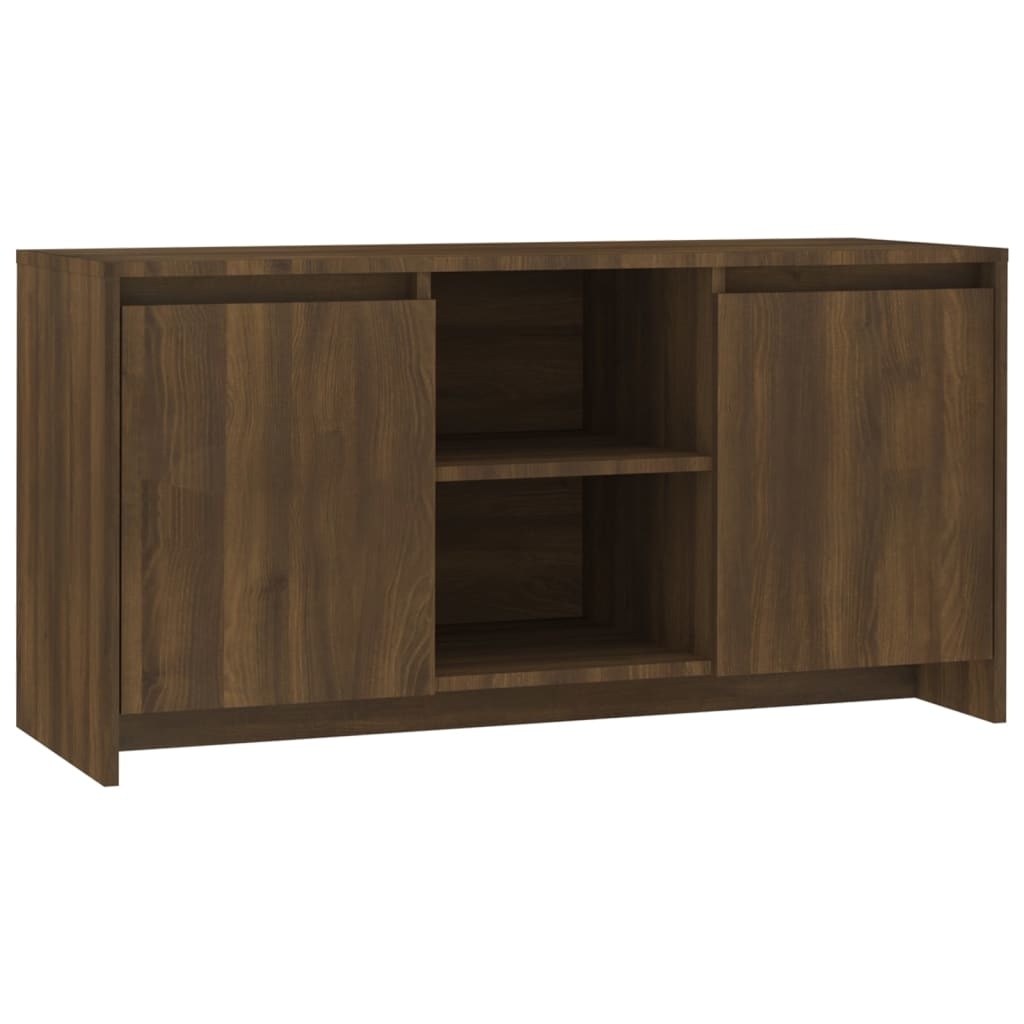 Tv-meubel 102x37,5x52,5 cm spaanplaat bruineikenkleurig