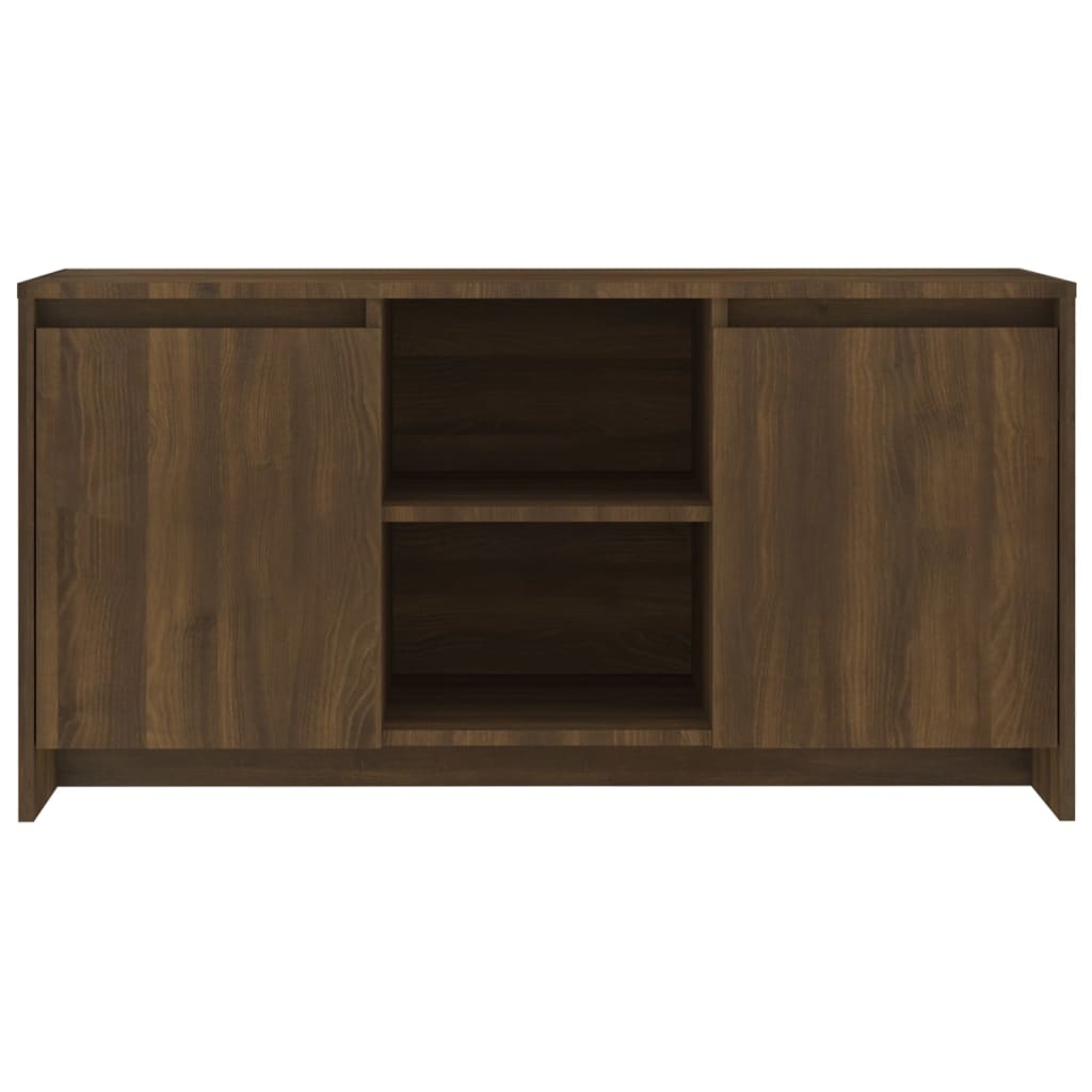 Tv-meubel 102x37,5x52,5 cm spaanplaat bruineikenkleurig