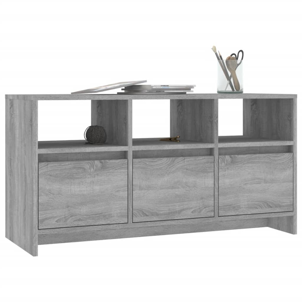 Tv-meubel 102x37,5x52,5 cm spaanplaat grijs sonoma eikenkleurig