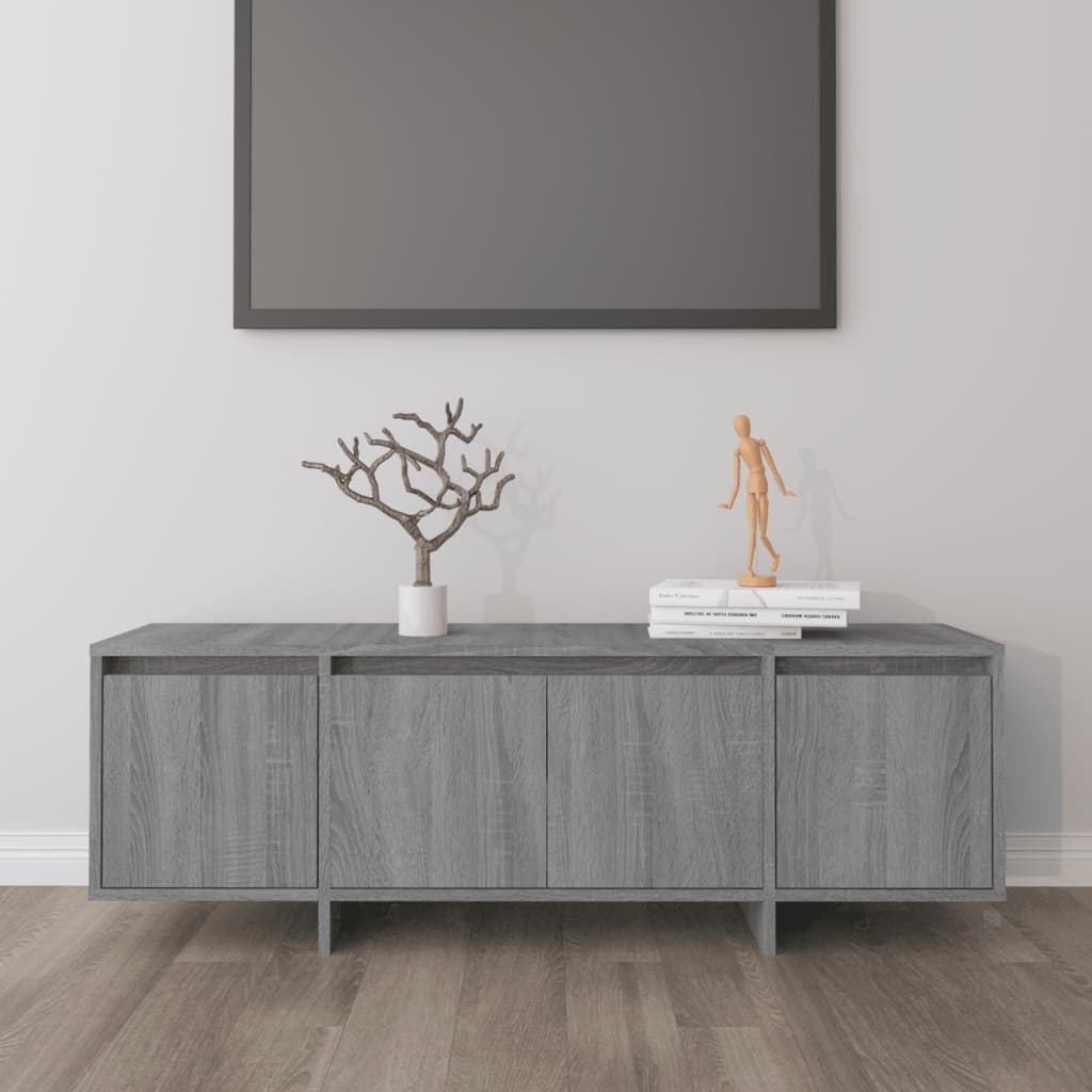 Tv-meubel 120x30x40,5 cm spaanplaat grijs sonoma eikenkleurig