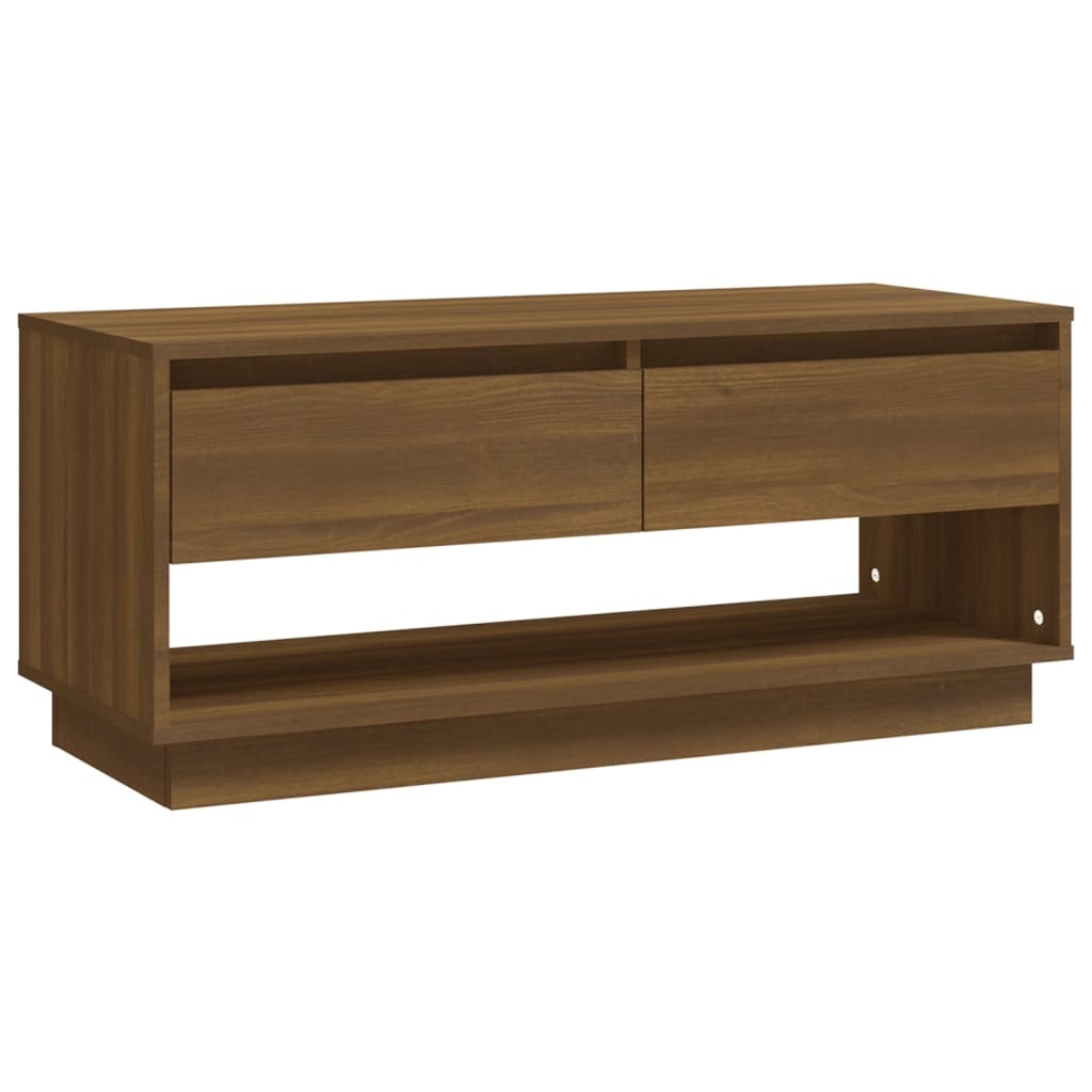 Tv-meubel 102x41x44 cm spaanplaat bruineikenkleurig