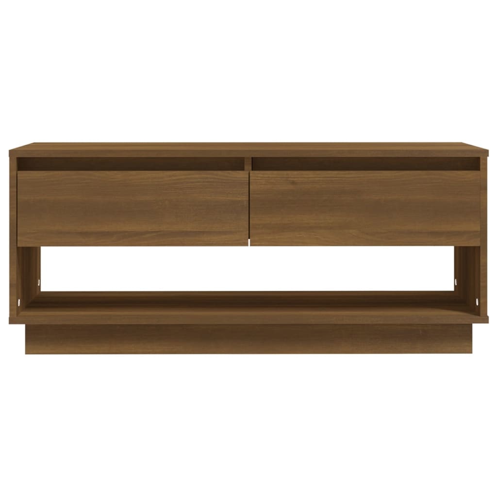 Tv-meubel 102x41x44 cm spaanplaat bruineikenkleurig