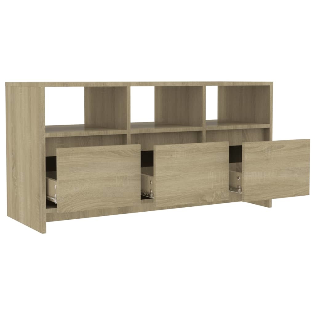 Tv-meubel 102x37,5x52,5 cm spaanplaat sonoma eikenkleurig
