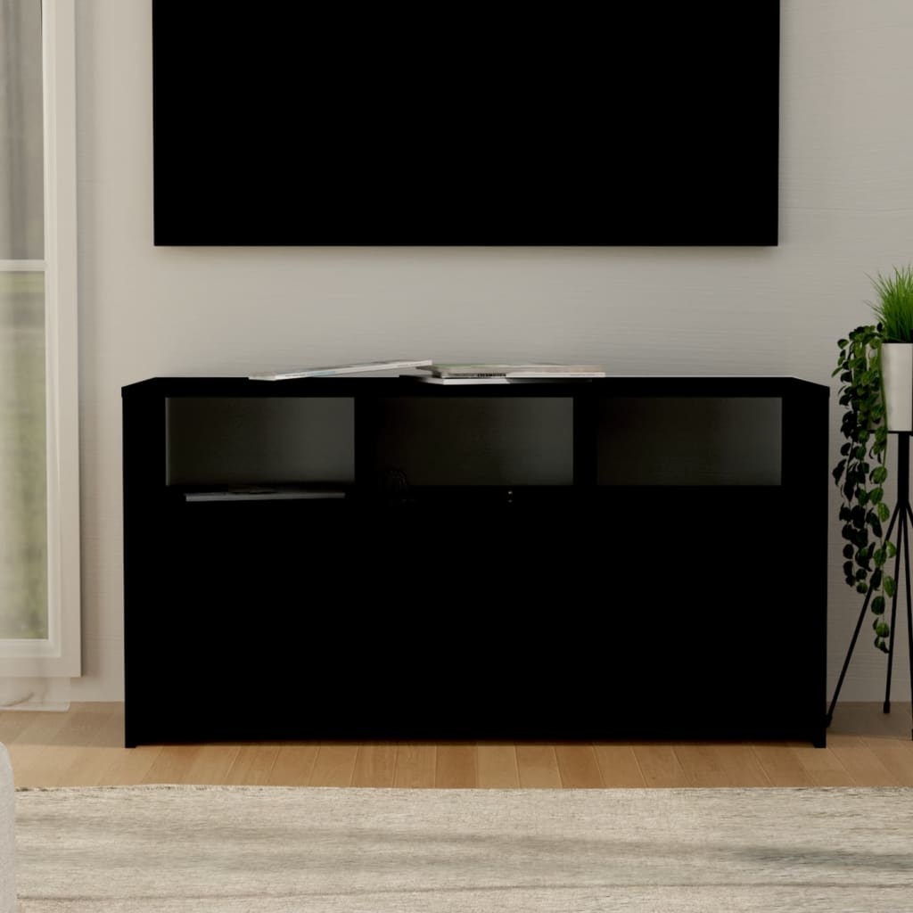 Tv-meubel 102x37,5x52,5 cm spaanplaat zwart
