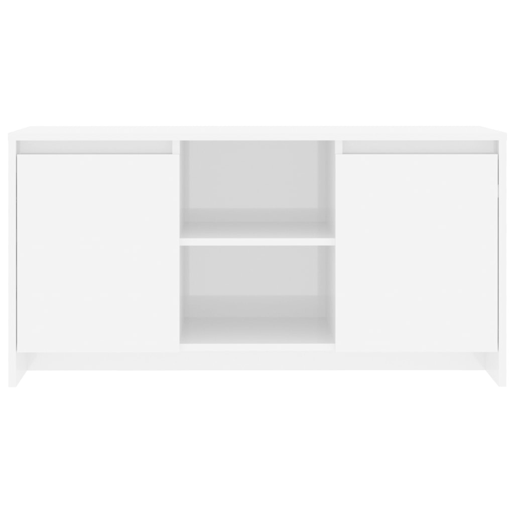 Tv-meubel 102x37,5x52,5 cm spaanplaat hoogglans wit