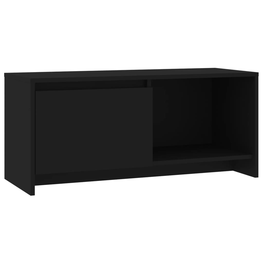 Tv-meubel 90x35x40 cm spaanplaat zwart