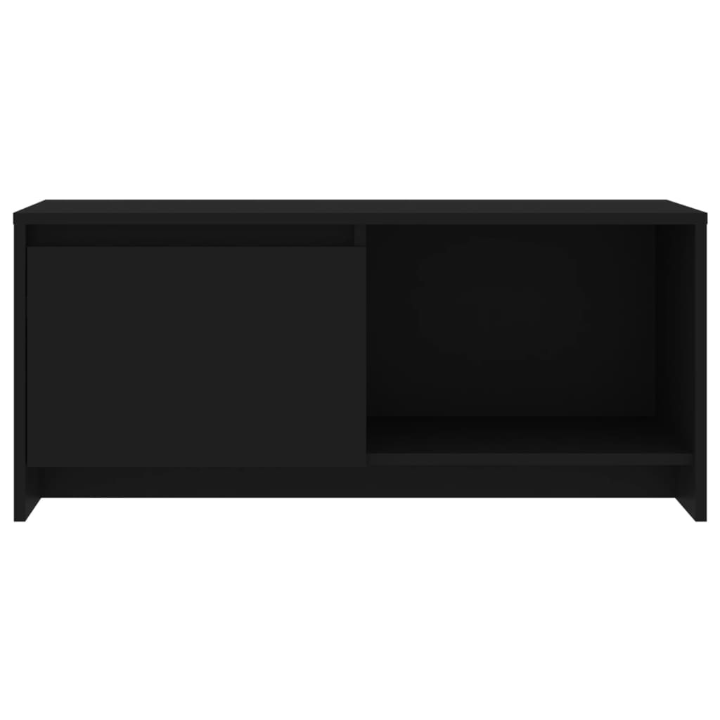 Tv-meubel 90x35x40 cm spaanplaat zwart