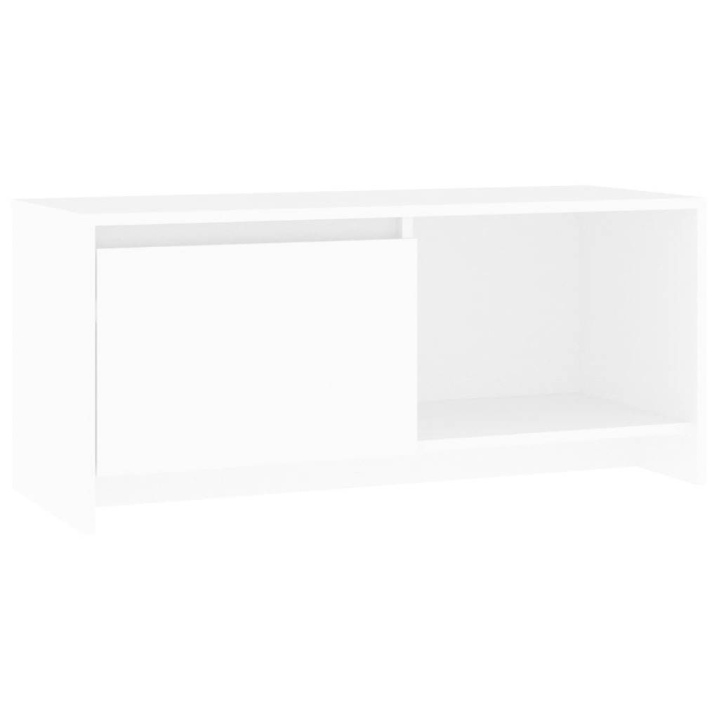 Tv-meubel 90x35x40 cm bewerkt hout wit