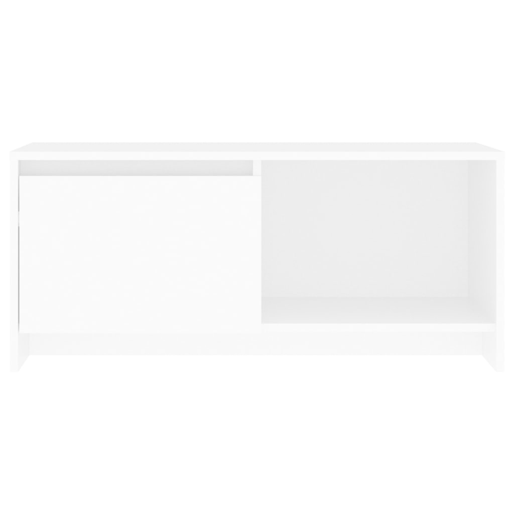 Tv-meubel 90x35x40 cm bewerkt hout wit