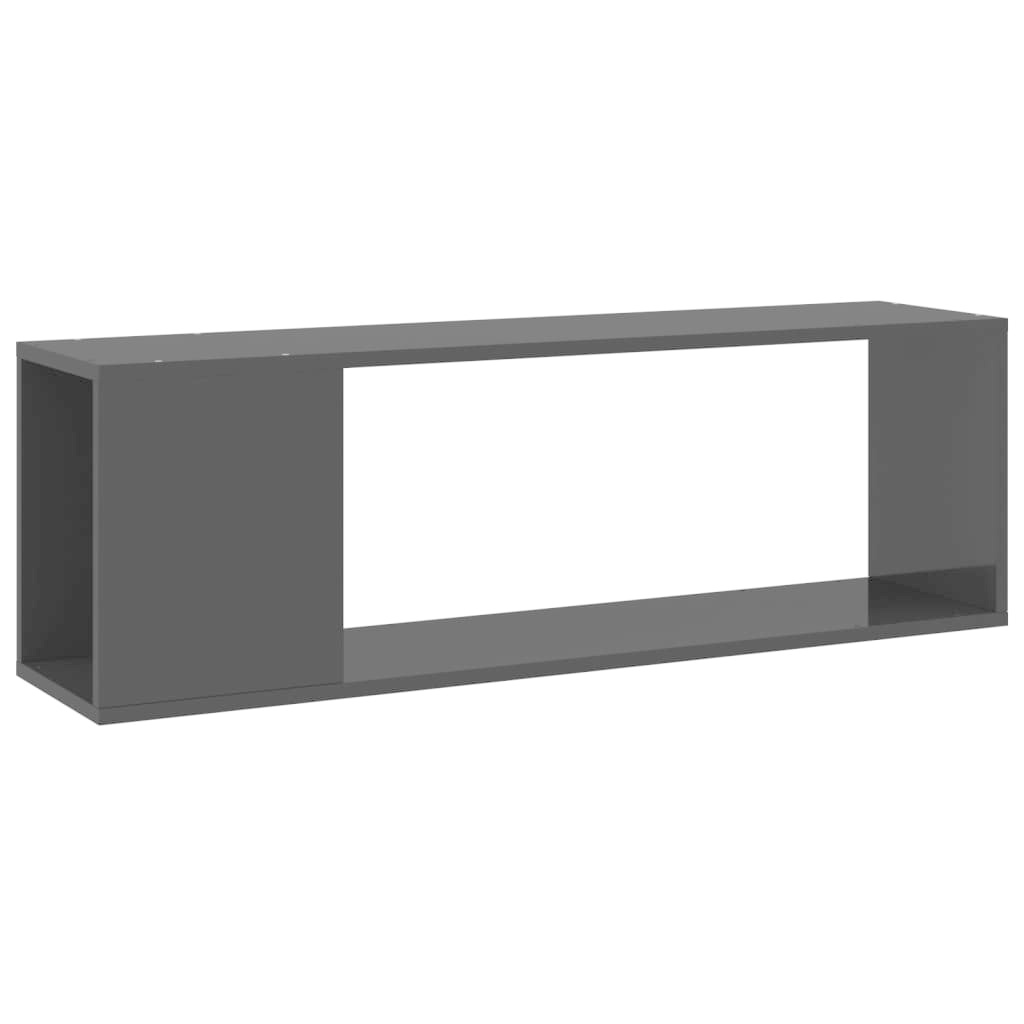 Tv-meubel 100x24x32 cm spaanplaat hoogglans zwart