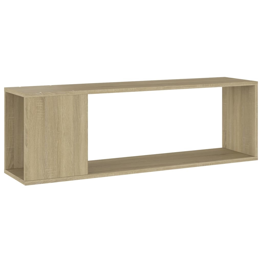 Tv-meubel 100x24x32 cm spaanplaat sonoma eikenkleurig