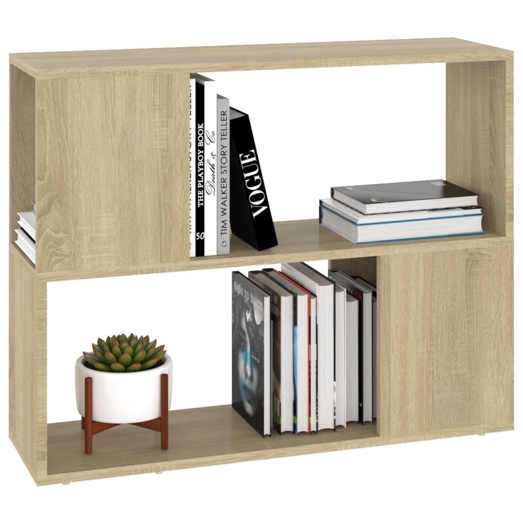 Tv-meubel 80x24x63 cm spaanplaat sonoma eikenkleurig