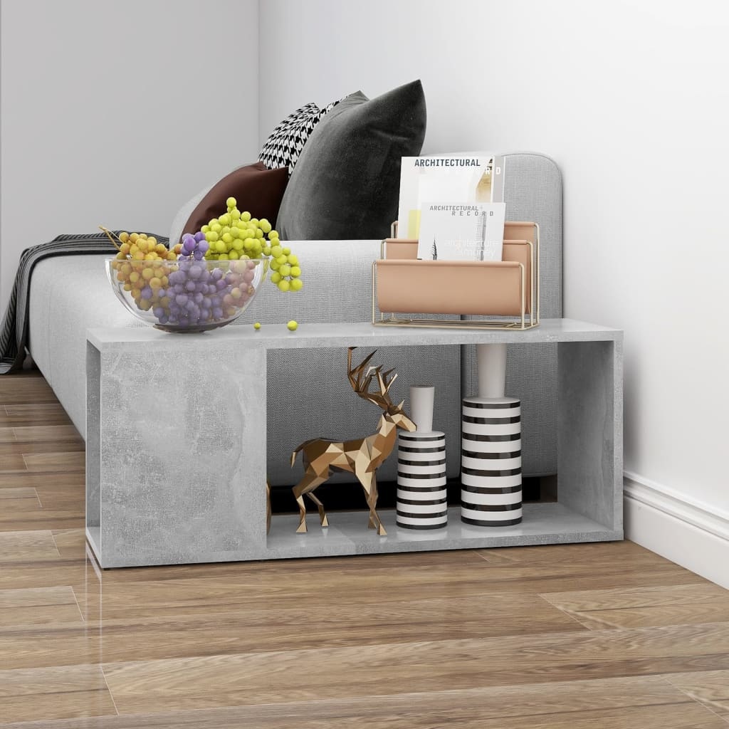 Tv-meubel 80x24x32 cm spaanplaat betongrijs