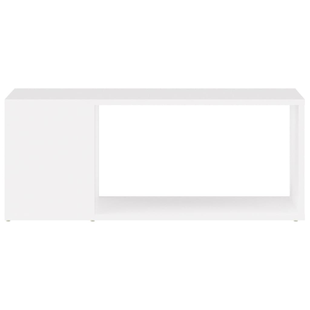 Tv-meubel 80x24x32 cm bewerkt hout wit