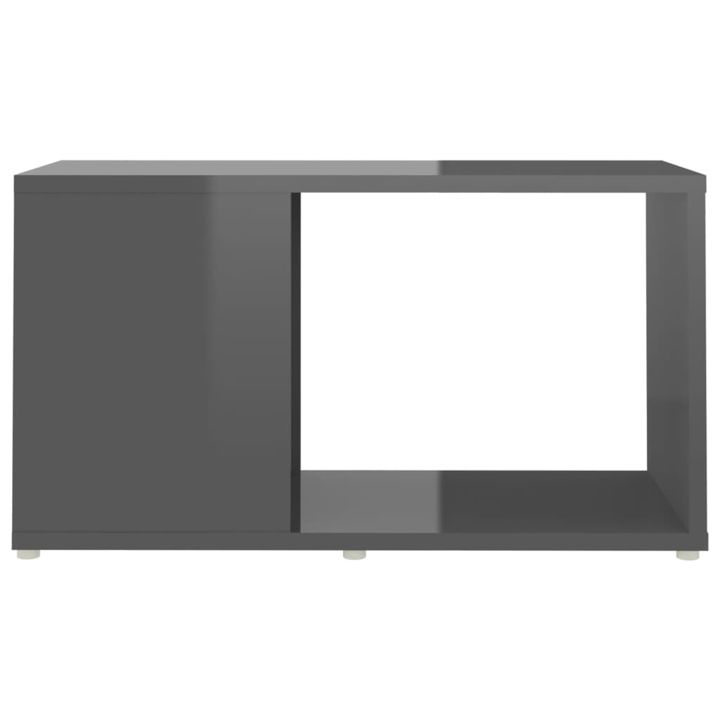Tv-meubel 60x24x32 cm spaanplaat hoogglans grijs