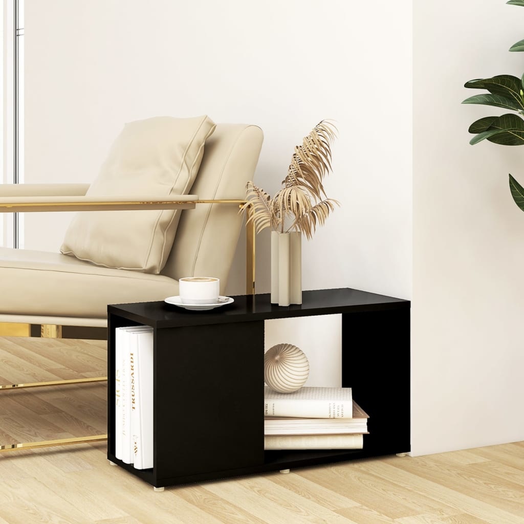 Tv-meubel 60x24x32 cm spaanplaat zwart