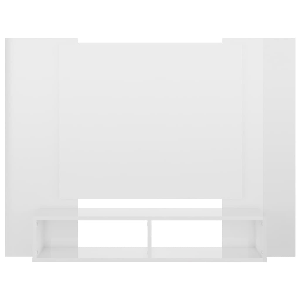 Tv-wandmeubel 120x23,5x90 cm spaanplaat hoogglans wit