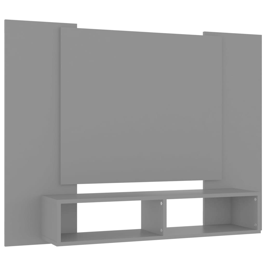 Tv-wandmeubel 120x23,5x90 cm spaanplaat grijs