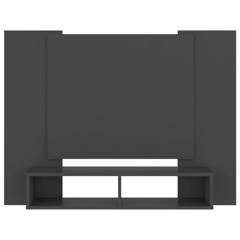 Tv-wandmeubel 120x23,5x90 cm spaanplaat grijs